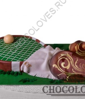 Авторский торт "Теннисная ракетка"