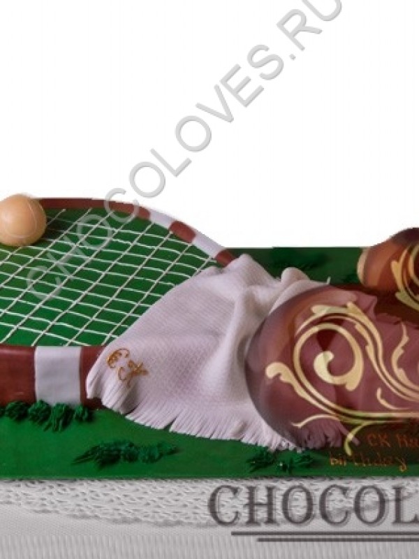 Авторский торт "Теннисная ракетка"