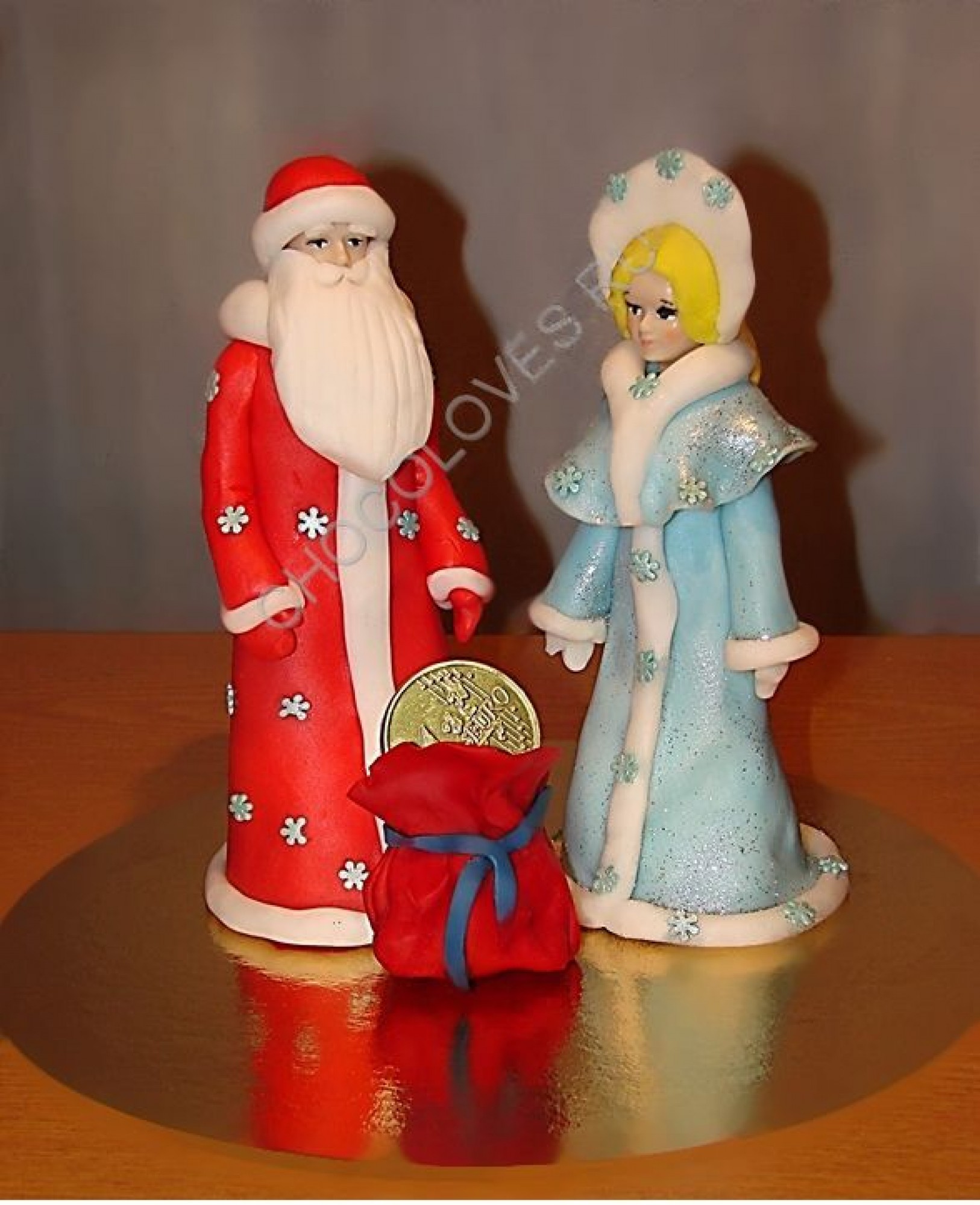 Шоколадный Дед Мороз и Снегурочка