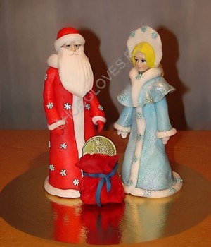 Шоколадный Дед Мороз и Снегурочка