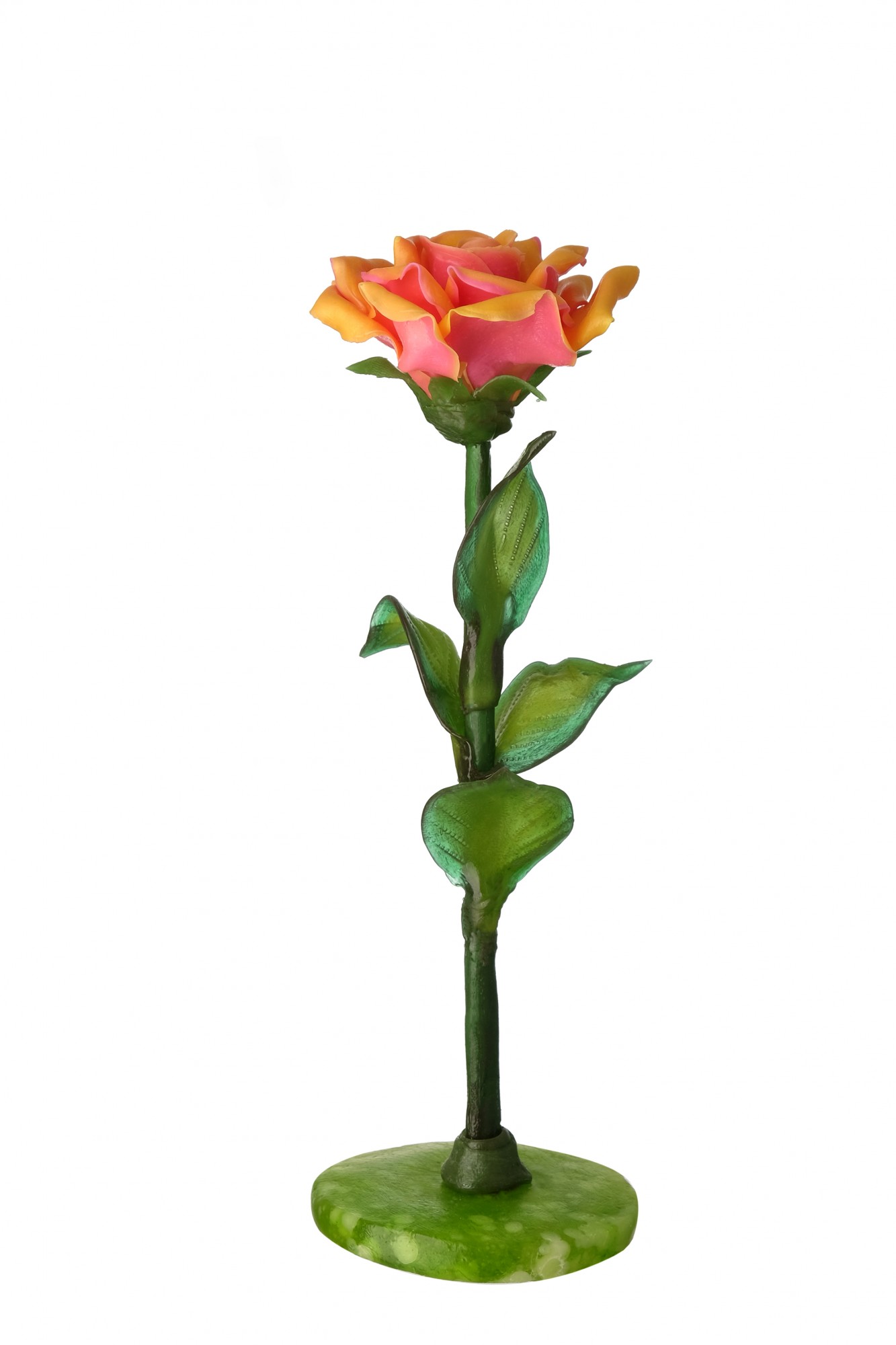 Красивая роза из карамели